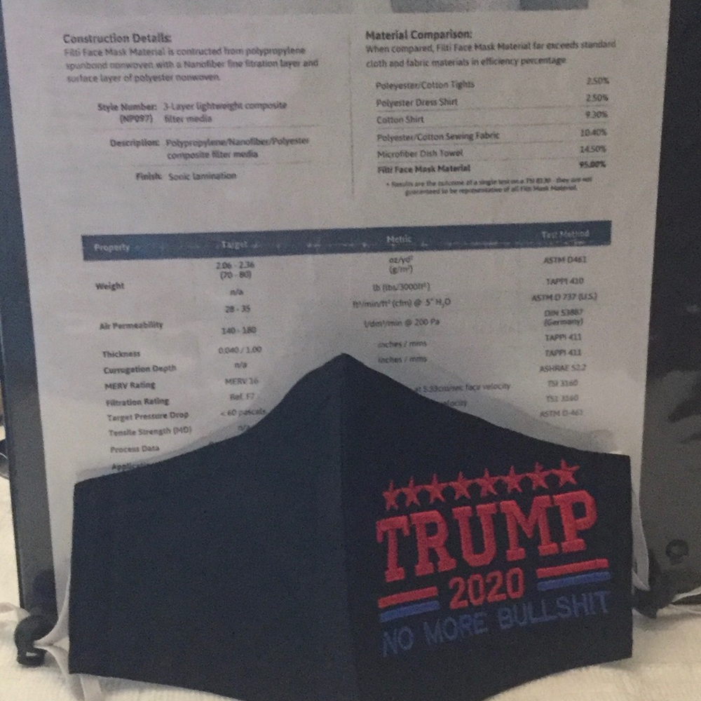 Trump face mask